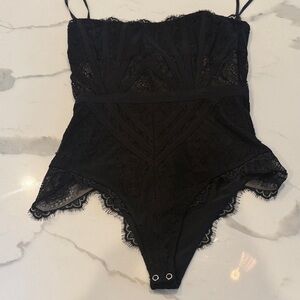 NBD Black Lace Bodysuit